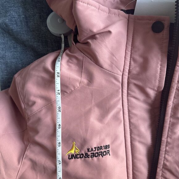 Moerden Pink Black Fleece Lined Unco & Boror Vator 189 Waterproof Jacket Size S - Picture 9 of 10